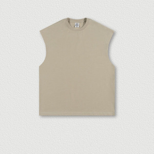 Débardeur sans manches personnalisé pour homme, de qualité, en polyester tricoté, singlet uni, débardeur délavé, vêtements de sport, séchage rapide - Product Image 6