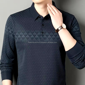 Premium Quality Men's Cotton Long Sleeve <b>T</b>-<b>Shirt</b> Custom Logo Heavy Weight Long Length polo <b>shirts</b>,men's polo <b>shirts</b> - Product Image 1