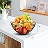 Corbeille à fruits décorative en fil métallique pour le rangement de la maison moderne Comptoir de cuisine Bol à fruits avec support pour comptoir Bol à usage alimentaire - Product Image 6