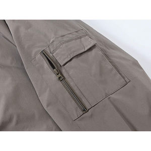 Veste en laine pour homme tendance 2024, personnalisée, classique, avec fermeture éclair, poche latérale, col montant en coton de haute qualité, long manteau d'hiver - Product Image 3