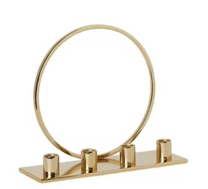 Bougeoir élégant en métal moderne pièce maîtresse de décoration intérieure sophistiquée pour table de salon de fête de mariage - Product Image 4