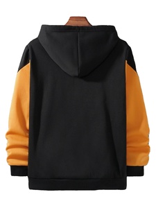 เสื้อฮู้ดผู้ชายทรงหลวมสไตล์สตรีทแวร์สำหรับฤดูหนาว ผ้าฝ้าย 100% ปักลายได้ตามสั่ง ขายส่ง - Product Image 2