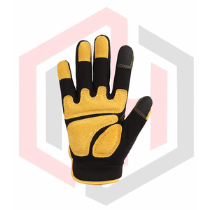 Guantes de Trabajo de Cuero Reforzados de Alta Resistencia, Transpirables y Resistentes a Desgarros, Sin Silicona, para Uso General - Product Image 2