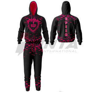 Vente en gros Nouvel Arrivage Ensembles d'échauffement pour le sport personnalisés Survêtements d'échauffement de couleur unie à sublimation pour hommes - Product Image 5