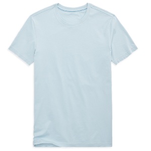 Conception personnalisée 100% coton coupe ample épaule goutte col rond solide t-shirt en gros pas cher prix de l'usine directe - Product Image 4