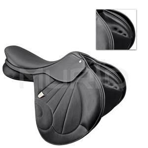 Selle de dressage anglais de haute qualité en cuir noir selle d'endurance de cheval occidental produits de course de chevaux anglais d'Inde - Product Image 3