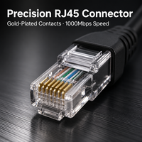 Kabel Ethernet XXD Cat5e Kecepatan Tinggi 1000Mbps RJ45 Patch Cord Tembaga Murni UTP Kabel Jaringan Lan Bersertifikasi CE Grosir Pabrik