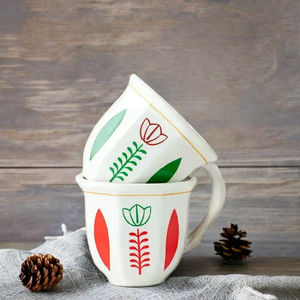 Tazze in ceramica <span class=keywords><strong>tulipano</strong></span> 180ml/250ml ecologica per caffè/caffè/Cappuccino tazze preferite - Product Image 2