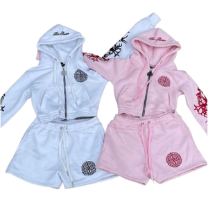 Sweat à capuche zippé en coton pur 100% de haute qualité, nouveau design brodé, style streetwear tendance, prix réduit, best-seller - Product Image 1