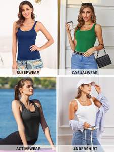 Débardeur décontracté pour femme, en tissu extensible respirant, sans manches, coupe décontractée, pour la maison et les loisirs, idéal pour l'été, coupe ajustée, fabrication professionnelle - Product Image 5