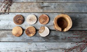 2025 vente chaude caboteur en bois d'acacia blanc hexagone rond carré personnalisation tasse caboteur sous-verres en bois et en marbre pour boissons - Product Image 2