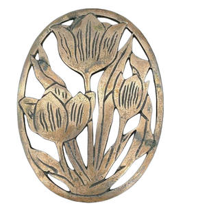 Diseño de hoja de plata Salvamanteles redondeados Decoración de mesa y accesorios Mayorista Top Trending Trivets Salvamanteles de metal de aluminio para Cocina - Product Image 5