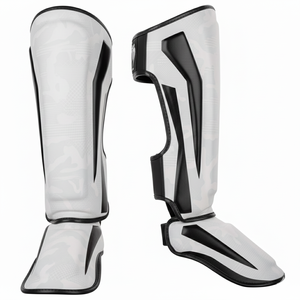 Protège-tibias et protège-pieds en cuir véritable pour MMA, boxe, Muay Thai, protège-tibias et protège-pieds de combat - Product Image 4