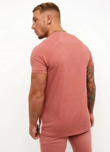 T-Shirt à manches courtes pour homme, couleur unie, personnalisé, col rond, Style décontracté, OEM - Product Image 5