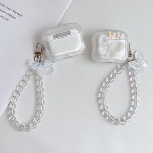 Chaîne de luxe 3D en forme de papillon mignon pour écouteurs intra-auriculaires et 2 supports en plastique durable, 3 options de couleur - Product Image 5