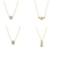 Diamant de laboratoire de haute qualité, clarté VS, couleur EF, 2,16 carats, certifié IGI, plaqué rhodium, or blanc 10 carats, chaîne câble tendance