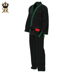 100% algodón JIU JITSU GI doble tejido negro artes marciales ropa BJJ GI JIU JITSU uniformes con logotipo personalizado - Product Image 2