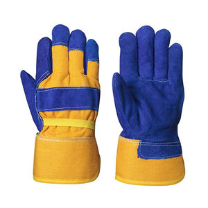 2025 dernière conception gants en cuir de peau de vache robustes produits à la main Protection contre la chaleur gants de sécurité de soudage respirabilité Pakistan - Product Image 1