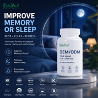 Cápsulas de Gel Suave Veganas Rainwood OEM con Omega-3-6-9, Suplementos Halal, 1000 mg de Aceite de Pescado, Cápsulas de Gel Suave Omega 3 6 9