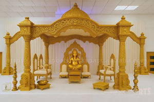 Elegancia boda india madera Mahal Mandap Rajwada boda real Mandap Venta De fábrica Bollywood Jodha Akbar Royal Mandap Canadá - Product Image 2