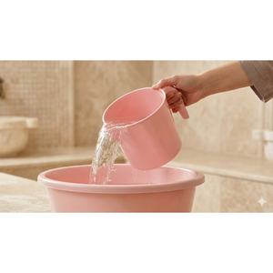 <b>Plastic</b> Tankard Measuring Jug Handle BPA Free Eco-Friendly Modern Bath Water Pitcher Durable Lightweight <b>Mug</b> Asude Plastik - Product Image 6