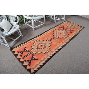 Alfombra de 2.8x8.5 pies, Alfombra Turca Vintage, Alfombra Ombr Naranja - Product Image 1