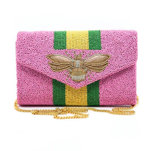 Bolso de Mano Bordado con Cuentas de Mariposa Hecho a Mano de Moda para Mujer, Elegante, Bonito, Hermoso, Novedoso, de Lujo, de Moda - Product Image 1