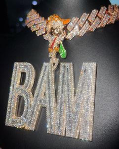 Stunning Children's Cuban <b>Chain</b> Hip Hop Pendant Crafted Care Features Moissanite <b>Diamonds</b> Sterling Silver Elegant Radiant - Product Image 4