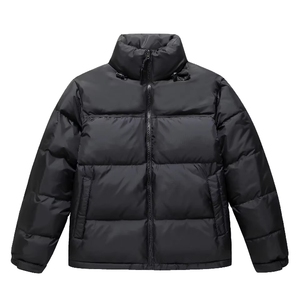 Veste d'hiver formelle coupe-vent pour homme avec logo personnalisé, fermeture éclair, tissu en toile imperméable, livraison DDP - Product Image 1