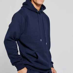 Sudadera con Capucha de Forro Polar para Hombre, Cuello en V, 100% Algodón, Logotipo Personalizado, Resistente al Viento, Informal, Capucha Ajustable, Bordada - Product Image 6
