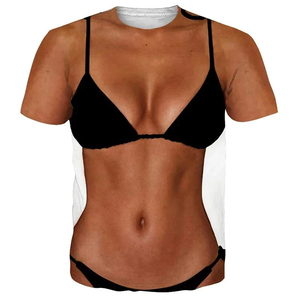 Men's Funny Muscle Body 3D Printed Short Sleeve T-<b>Shirt</b> Designer Streetwear with <b>Ugly</b> Chest Hair Plus Size Top Tees Clothing - Product Image 1