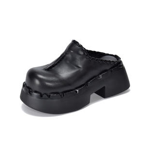 รองเท้าบูทสูงถึงเข่าสไตล์วิคตอเรียนสำหรับผู้หญิง สายรัดแบบหัวเข็มขัดสไตล์ไบค์เกอร์  แบบผูกเชือกสไตล์วินเทจ  รองเท้าบูททรงสูงสไตล์คุณยาย - Product Image 4