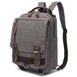 Bolso de hombro de lona unisex vintage elegante portátil de viaje de color sólido de moda de alta calidad mochila de hombre de negocios Linda barata - Product Image 1