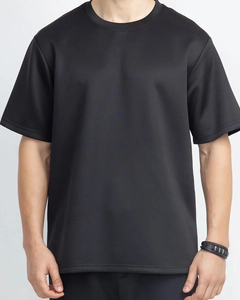 Poids lourd 100% sonnerie coton hommes t-shirt 400 GSM surdimensionné goutte épaule anti-rides respirant streetwear-chemise pour hommes - Product Image 3