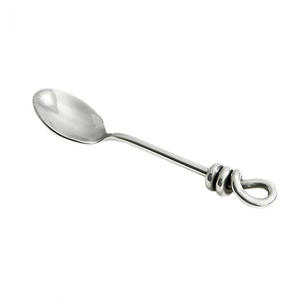 Stainless Steel Pair of Polished Knot Handle <b>Serving</b> <b>Spoons</b> - Product Image 2