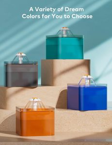 Dispensador de agua para mascotas, Alimentador automático para mascotas, fuente de agua para gatos, pantalla LED de nivel de agua, productos para gatos - Product Image 2