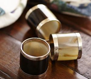 Meilleure vente rond corne rond rond rond brodé décor de Table pour la maison hôtel restaurant porte-serviettes - Product Image 5