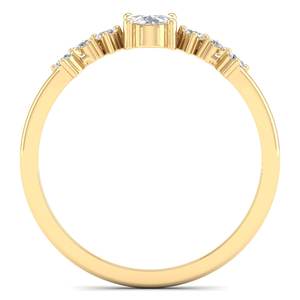 Bague en moissanite REYES, coupe ovale classique, 0,47 carat, en argent sterling 925, bagues de fiançailles et de promesse pour femmes, bijoux fins - Product Image 4