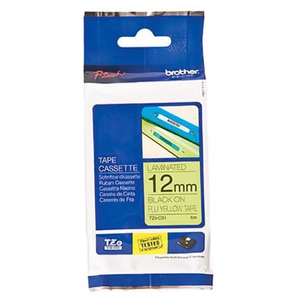 Cinta Adhesiva para Etiquetas de Oficina Brother P-touch TZe-C31 de 12 mm x 5 m, Color Amarillo Señal/Negro - Product Image 3