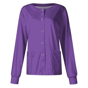 Top <b>Scrubs</b> Jackets Custom Medical Nurse <b>Uniforms</b> <b>Scrubs</b> Jacket for Women Long Sleeve Doctor Hospital <b>Uniform</b> - Product Image 1
