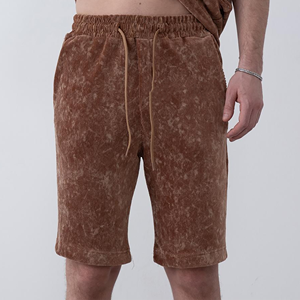 Short de lavage acide doux pour la peau pour les derniers shorts respirants à cordon de serrage pour hommes - Product Image 1