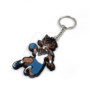 Porte-clés en caoutchouc PVC souple et durable, léger, article promotionnel, porte-clés en caoutchouc coloré et souple - Product Image 2