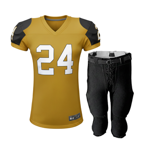 Maillot de football américain pour hommes adultes en gros, uniforme de match, 245GSM polyester respirant, performance de jeu d'élite, vêtements de sport - Product Image 4