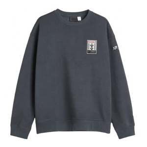 Sweat-shirt d'hiver surdimensionné personnalisable de haute qualité pour homme, tricoté, coupe ample, imprimé, épaules tombantes, doublure épaisse, grandes tailles - Product Image 1