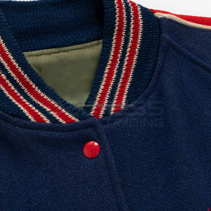 Venta al por mayor Ropa de calle El mejor diseño de sus propios productos de calidad 2025 Venta caliente Hombres Poliéster Letterman Chaquetas para hombres - Product Image 5