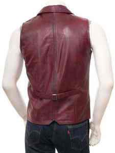 Haute qualité hommes en cuir véritable Biker gilet en cuir lourd Rocker Biker gilet moto hommes gilet fabriqué au Pakistan - Product Image 5