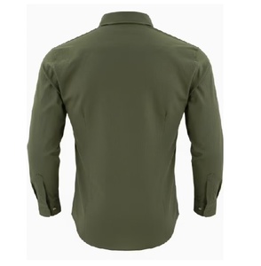 Chemises décontractées sophistiquées pour hommes, vert émeraude, manches longues, boutonnées, chemises tendance pour hommes, streetwear, usage quotidien et loisirs - Product Image 4