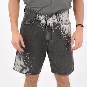 Short en jean délavé à l'acide de style vintage pour hommes 100% coton motif solide écologique personnalisé et en gros avec marque privée - Product Image 1