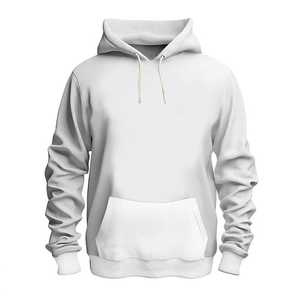 Sweat à capuche en polaire uni pour homme de haute qualité, broderie personnalisée et impression en relief, anti-rétrécissement, design uni, doublé, vente en gros - Product Image 3