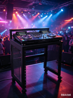 Soporte para Consola de DJ con Rack de 9U/12U y Ruedas Bloqueables para Actuaciones en Escenario y Mezcla de Sonidos